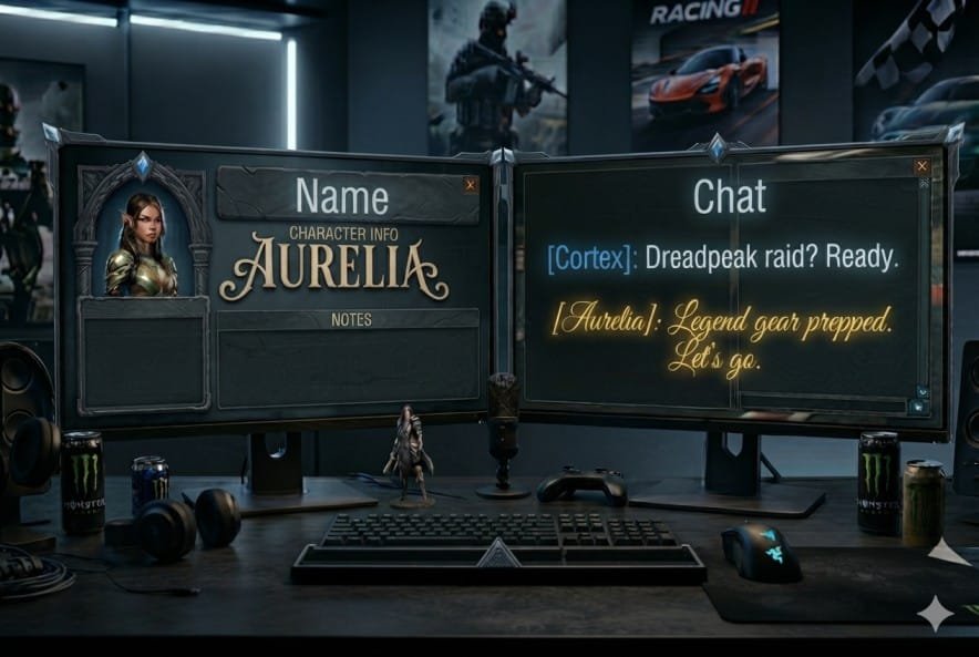 Gaming username fonts