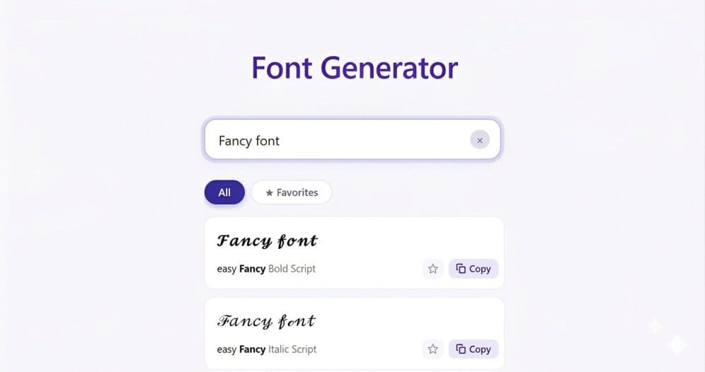 font generator copy and paste